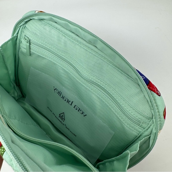 NWT Vera Bradley Essential Cord Organizer Zippered Pouch Green Toasty Teddies - Picture 4 of 4